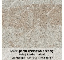 kostka NOVATOR SOLO w kolorze PORFIR KREMOWO-BEŻOWY