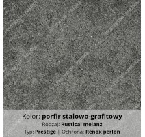 kostka NOVATOR SOLO w kolorze PORFIR STALOWO-GRAFITOWY