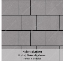 kostka LUNDO w kolorze PLATINO